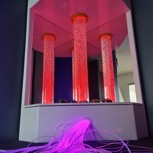 bubble tube with mirrors